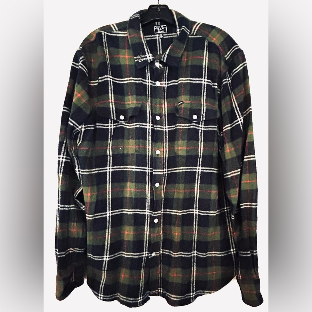 Dark Seas Flannel Button Up